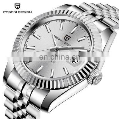 PAGANI DESIGN 1645 High Quality Gold Wrist Watch Stainless Steel Automatic Luxury Men Watch Numeric photo-4