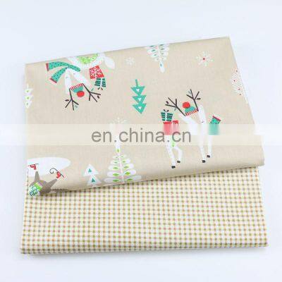 Cartoon Christmas Cloth Scarf Fox Print Baby Quilt Cover Bed Pure Cotton Fabric Wholesale photo-4