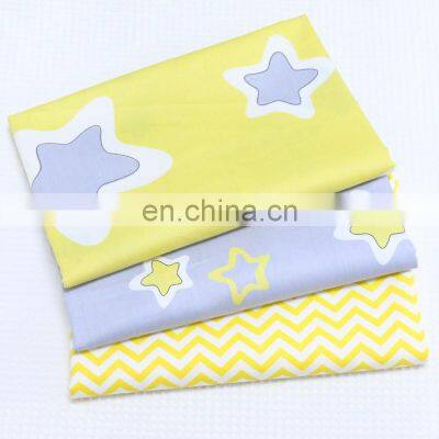 wholesale Cotton fabric cartoon star corrugated twill kindergarten baby cloth pure cotton woven fabric