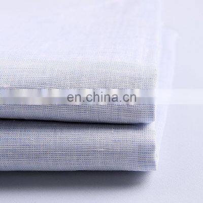 Fashion Washed chambray Shirting yarn dyed fabric 100% Natural Linen Fabric