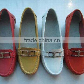 2015 girls stylish genuine leather handmade casual shoes