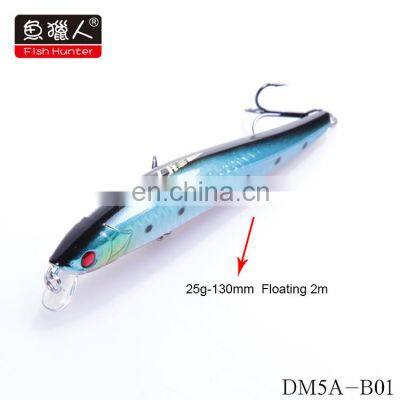 Fish Hunter DM5A 130MM Fishing Lure Hard Minnow Hard Bait Sea Bass Fishing Pesca Isca Artificial Bait photo-4