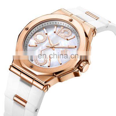 High Quality Luxury Brand Rose Gold Fashion Lady Sport Wrist watch Quartz Women Watches