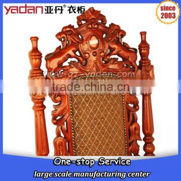 Church Wood Frame Furniture King Throne Chair With Armrest Made From China photo-5