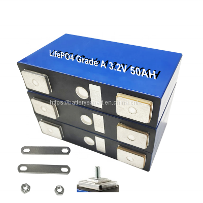 Rechargeable Lithium Iron Phosphate Battery Brand New Grade A 3.2V 50Ah Prismatic LiFePO4 Battery Cell photo-3