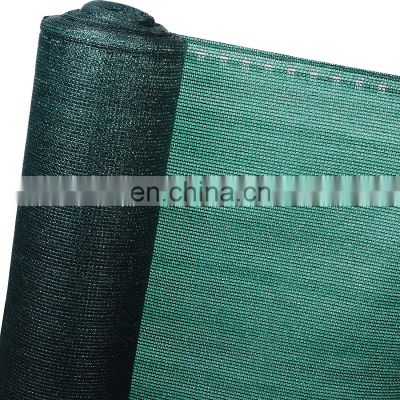 Wholesale 80% Sun shade net with buttonholes HDPE dark green privacy screen fence net