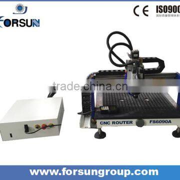 Cheap price small size 6090 cnc router with rotary/cnc machine for cylinder making