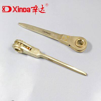 Explosion proof Socket Ratchet Wrench Non sparking Spanner Hand Tools Al-Br/Be-Cu