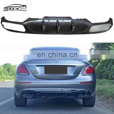 W213 E Class AMG style Carbon Fiber Rear Diffuser Rear Bumper Lip For Mercedes Benz W213 E Class E200 E260 E300