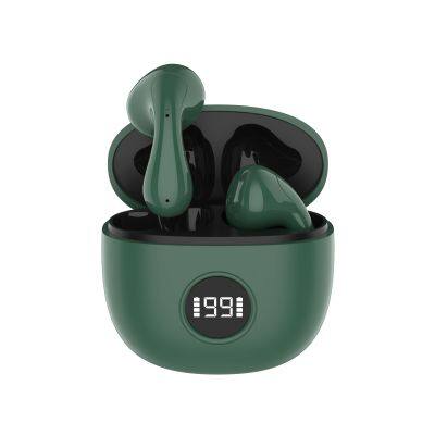 TWS Blue tooth Wireless Earplug Headphones sports Mini tws lcd display Earphone