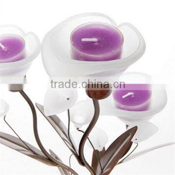 modern calla metal tea light stand