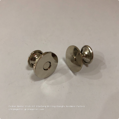 18MM nickel-plated ultra-thin double-sided rivet magnetic button