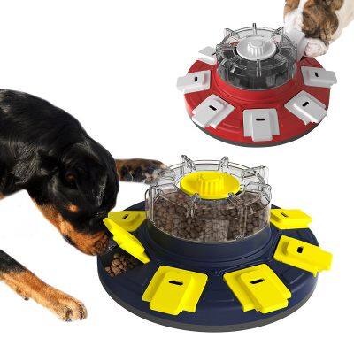 Wholesale Smart Pet Feeding Dogs Cats  Bowls Interactive Rotating Food Dispenser Toys