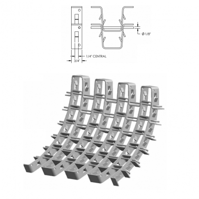 Factory Direct 30-40mm Thick Cyclones Hexmesh 2mm Strips 50mm Hex Hole Stainless Steel Wire Welded Mesh for Refractory Lining photo-4