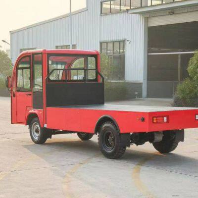 Electric Flatbed Small Truck With a Load Capacity of 2 Tons. Electric Truck for Workshops, Docks, and Airports. photo-2