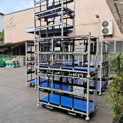 jinchuan нестандартный транспортёр для штабелирования и перемещения профилей, многоуровневое штабелирование, высокоуплотнённое хранение, высокая долговечность, подходит для сложных условий окружающей среды