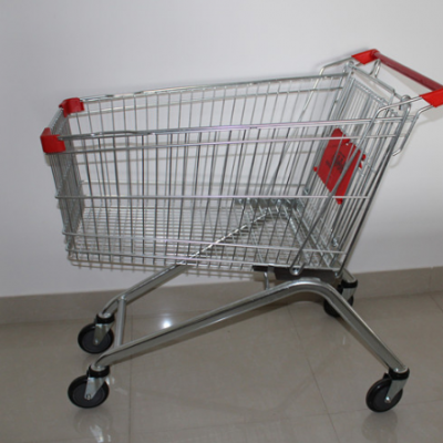 4-х колесный тележка для покупок, легко передвигающаяся в супермаркете
