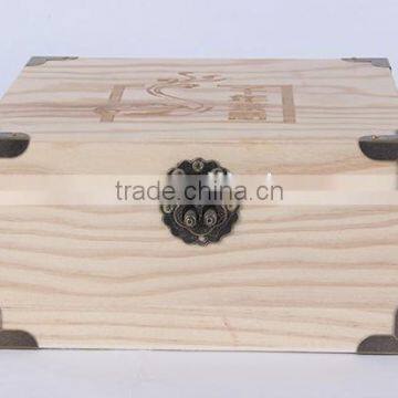 Unfinished Wooden Box for Tea, Tea Packaging Box, Tea Bag Storage Box