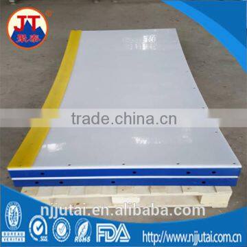 Steel framed hockey rink ground corner arch HDPE barriers