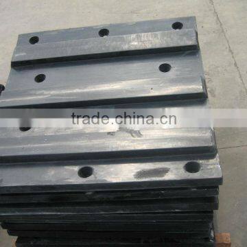 Stress crack resistant resistance UHMW-PE black Coal bunker plate