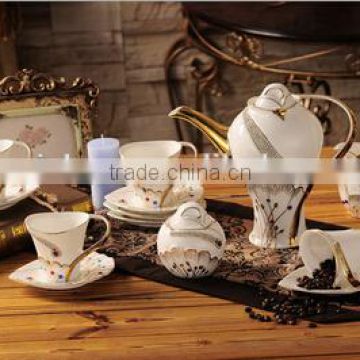 Moroccan Fine Porcelain Coffee Set Tea Set