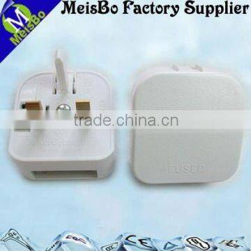 PC ABS industry waterproof 13a 250v ac power plug adapter