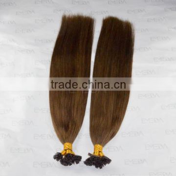 dark color straight flat tip peruvian hair extension