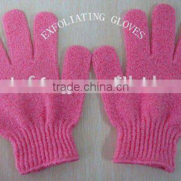 fashion nylon exfoliating bath glove scrub glove