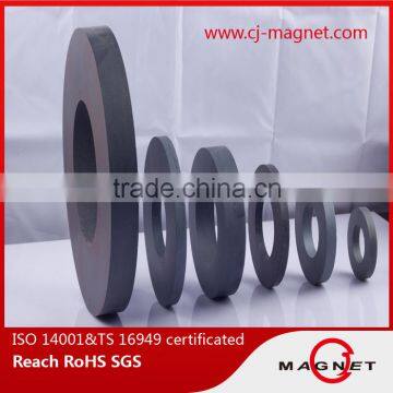 Y30/C5 Customized Permanent Ceramic Ferrite Ring Magnets For electric Motors / Speakers