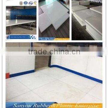 Polyethylene sheet synthetic ice rink uhmwpe Hockey rink factory