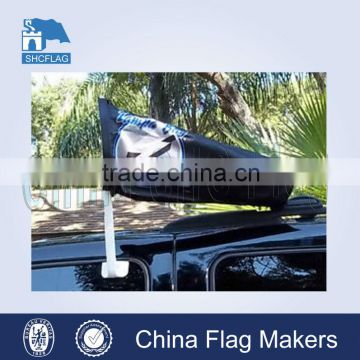 Advertising and promotional car windsock flag