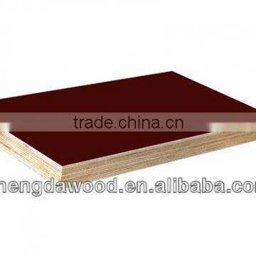 Brown film combi core melamine glue 12mm film faced shuttering plywood