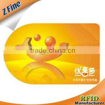 2013 promotional non standard customized size pvc discount card gift card business card