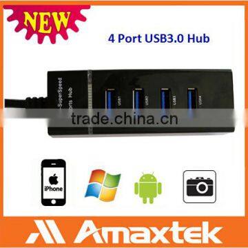 Factory Wholesale Price Super Speed 4 Port USB 3.0 Type Hub with wire