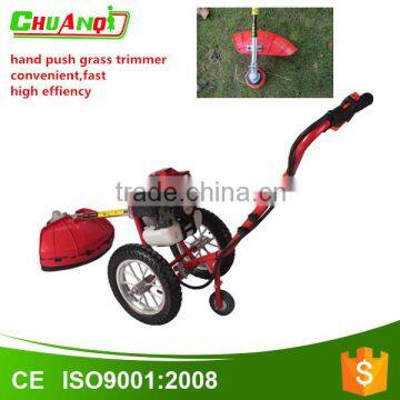 High efficiency gasoline hand push brush cutter/grass trimmers machine