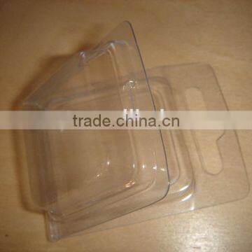 PET plastic clear clamshell container for packaging