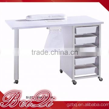 Beiqi 2016 Guangzhou Durable Beauty White Manicure Table Nail Care Desk for Sale in Guangzhou