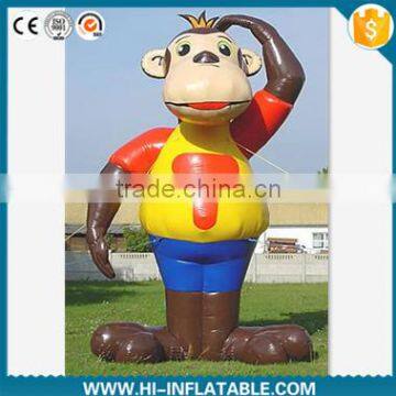 Best Selling inflatable monkey cartoon for outdoor DECORATION