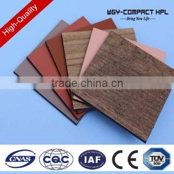 Cheap price blue textured grain anti-uv18mm hpl facade