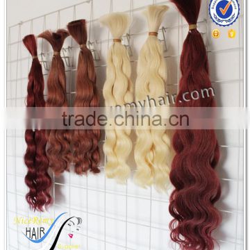 Top Quality Wholesale Color Hair Natural Wave Full Cuticle 100% European Virgin Human Hair Curl Bulk Hair