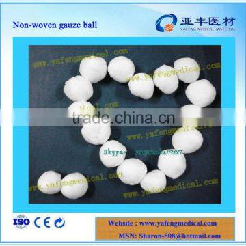 30% viscose 70% terylene disposable non-woven gauze ball