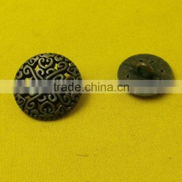 15mm and 20mm Metal Shank Button in Anti-brass Color photo-2