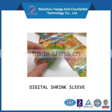 Advertising pvc film digital shrink sleeves