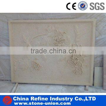 sandstone carving flower relief