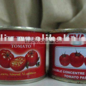 Factory supply canned tomato paste 28-30%brix tin packing