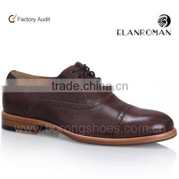 Hot sale mens brogue shoes italian mens leather shoes with leather sole