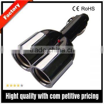 DC12V 5A 60W Car Cigarette Lighter Socket with 2 Outlets