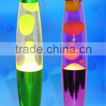 beautiful novelty 13" lava motion lamp with electroplated base 6122A