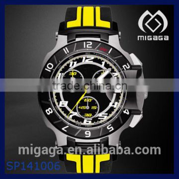 6 hands chronograph sporty watch Race sport