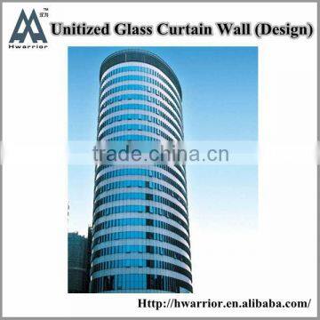 Unitized curtain wall with professional design